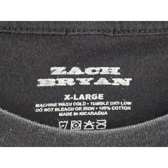 Zach Bryan Shirt Mens XL Black Band Tee Concert Merch - Picture 4 of 5